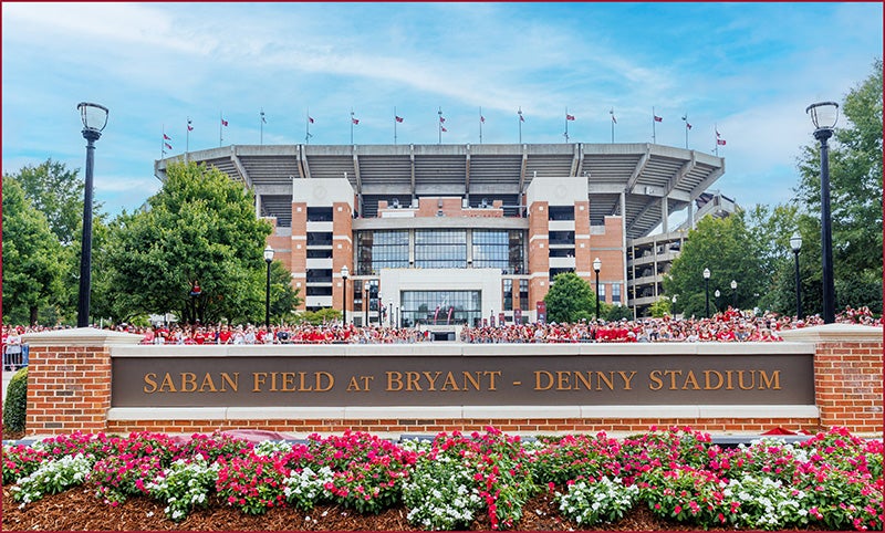 Saban Field at Bryant Denny Stadium