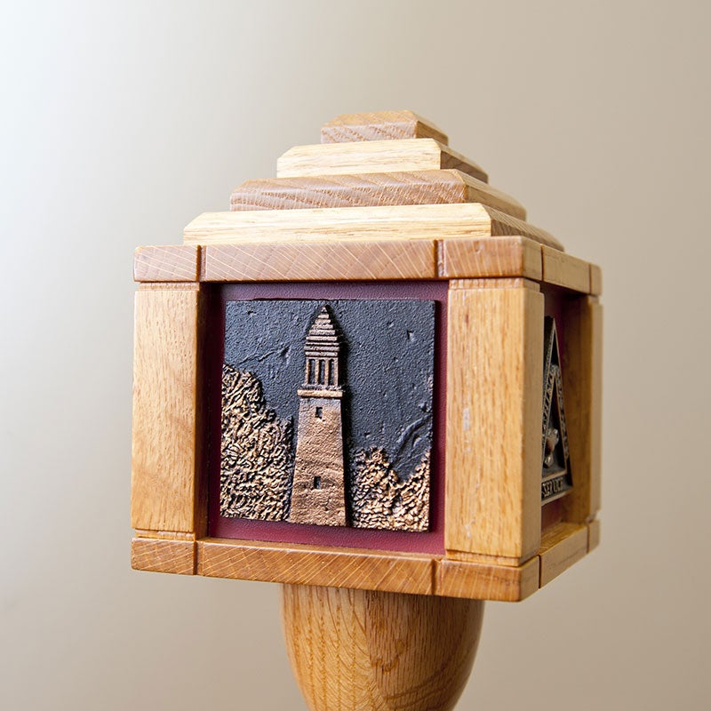 ceremonial mace side showcasing Denny Chimes